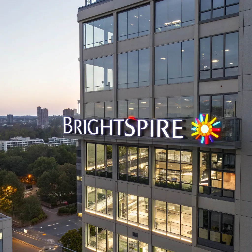 Office building with BRIGHTSPIRE signage